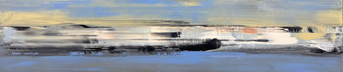 Titel Ein Sehstück - 2021 - 31 x 140 cm Öl auf Holz Titel Ein Sehstück - 2021 - 31 x 140 cm Öl auf Holz